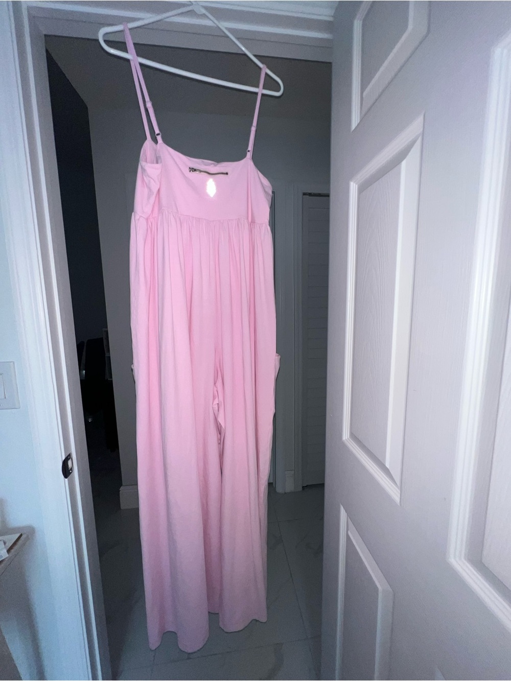 NWT Free People FP Movement Hot Shot Strappy Onesie Baby Pink Size: Large - Picture 5 of 12